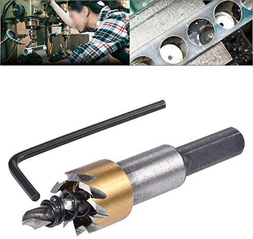 YyDDs 16mm HSS Drill Bit Hole Saw Set(12-30mm),Stainless Steel Metal Opener Cutting Drill Bit with L-Wrenche for Wood Alloy