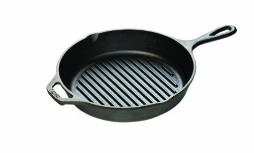 Lodge - Sartén para parrilla de hierro fundido de 10,25 pulgadas / Sartén para parrilla de hierro fundido de 10,25 pulgadas