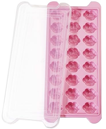 XPEX Cubiteras Para Hielo Silicona con Tapa, Banda de Cubitos Apilables