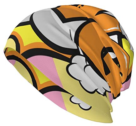 Amazing Bang Speech Bubble Slouchy Knit Skull Cap Beanie Hat Radfahren Kopf Hut für Männer Frauen, mehrfarbig, One size