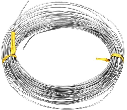 PATIKIL Weicher Nickel-Silberdraht, 16 Gauge/1,2 mm Durchmesser, 10 m/32,8 ft Spule reiner Basteldraht für Schmuckherstellung, Perlen, Gartenpflanzen