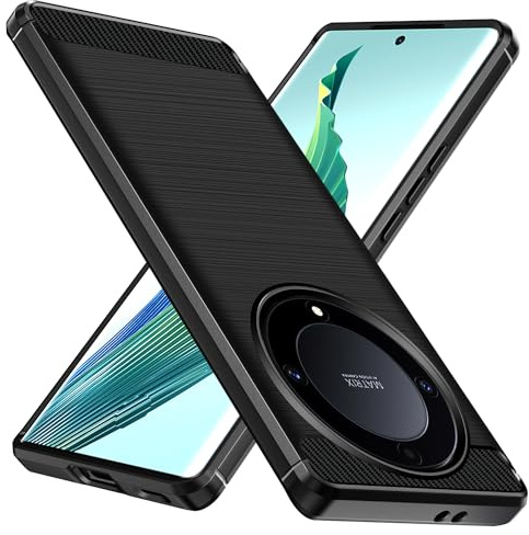ivoler Funda para Honor Magic5 Lite/Honor Magic 5 Lite 5G, [Protección Militar] Carcasa Protectora Antigolpes, Fina Suave TPU Silicona Caso Delgada Anti-Choques Antihuellas Bumper Case, Negro