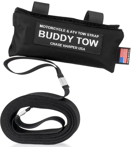 Chase Harper USA 9150 - Buddy Tow - Tough Military spec Nylon Webbing (5,500 lb. Test) 12' x 1.5 - Black