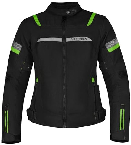 Chaqueta de moto para mujer con protecciones homologadas súper verano transpirable