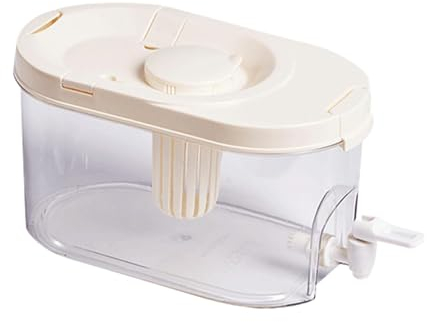 Rurunklee Kalter Wasserkocher für den Kühlschrank, große Getränkespender für Partys - Saftwasserkessel,Eiswasser- -Pitchers-Getränkespender mit Filter, auslaufsicherer Getränkebehälter für den