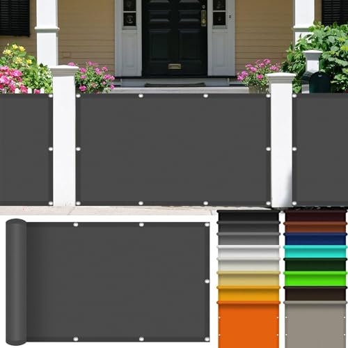 Sonnensegel inkl Befestigungsseile 1.8 x 2.4 m Rechter Winkel Sonnenschutz Windschutz Uv-Schutz 98% Reißfest, Ohne Bohren, inkl Seil für Garten Terrasse Camping Balkon Outdoor, Dunkelgrau