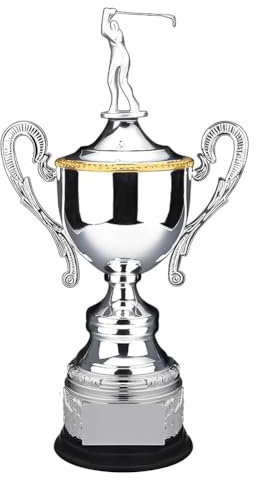 Huadafun Coppa del Premio del Campionato di Golf Trofeo di Golf Backswing Smack Lob Trofei Personalizzati in Metallo Bar Clubhouse Display a Tema