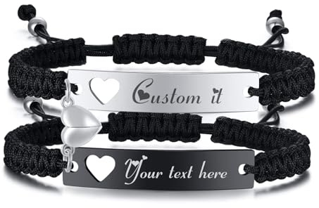 XUANPAI Partnerarmbänder Pärchen Armband mit Gravur Für Immer...und ewig Geschenke für Paare Freundschaftsarmband Magnetische Partner Armbänder Liebesarmband für Geburtstage Jahrestage Weihnachten