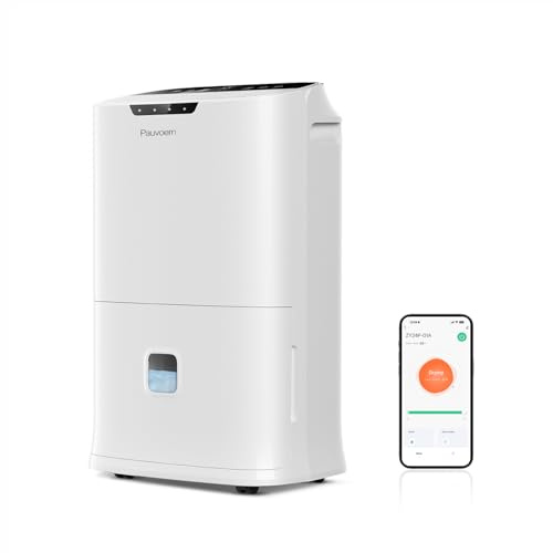 Déshumidificateur intelligent 22 L/jour pour la maison, la cave, la chambre à coucher – Silencieux, puissante évacuation de l'humidité, dégivrage automatique, verrouillage enfant, filtre à