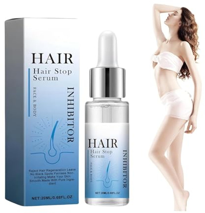 Suero depilatorio facial para síndrome de ovario poliquístico, suero depilatorio facial suave y no irritante, inhibidor del suero depilatorio facial, suero de detención del vello facial, reducción del