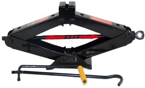 sollevatore auto Cric a bordo per auto da 1T, 1,5 T, 2 tonnellate con uno strumento di cambio pneumatici manuale Piccolo martinetto per risparmiare manodopera cavalletti auto(2T)