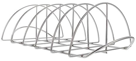Happyyami Rippchenhalter Für BBQ Grillen Praktischer Rippenständer Aus Hochwertigem Material Ermöglicht Luftzirkulation Und Schnelle Wärmeaufnahme Langlebiges Grillzubehör Für Verschiedene a