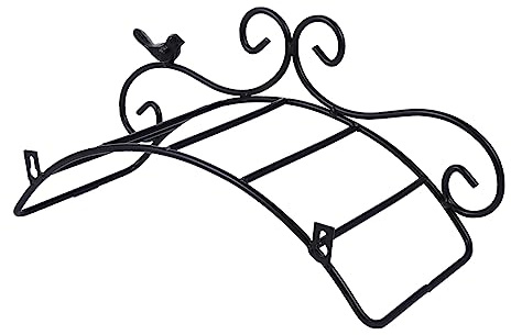 BESPORTBLE Wandmontierter Schlauchhalter aus Schwarzem Eisen für Gartenschlauchaufbewahrung mit Hoher Tragfähigkeit und Elegantem Antikem Design für Innen und Außenbereich