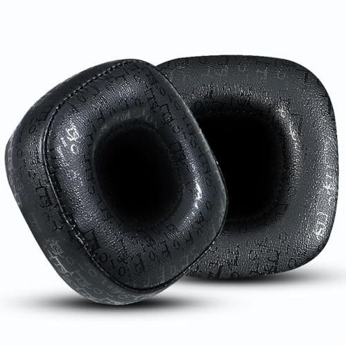 Hkfgdjdl Cuscinetti auricolari per cuffie da gioco di quarta generazione, morbidi e confortevoli, migliorano il suono, facili da installare, colore nero