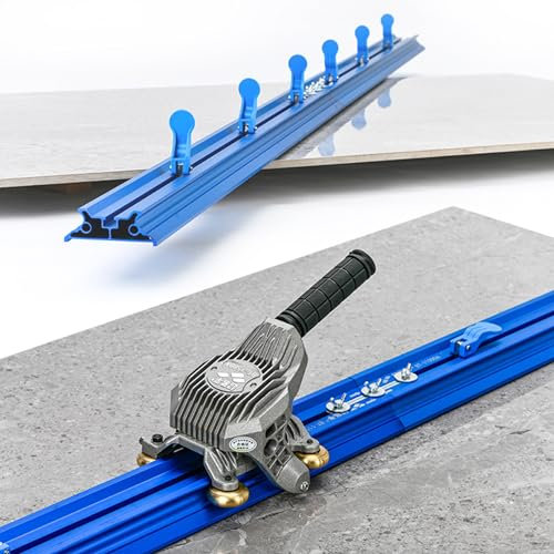 Tagliapiastrelle manuale con ventose integrate e coltello a spinta, strumento manuale essenziale per un taglio preciso di piastrelle di grande formato