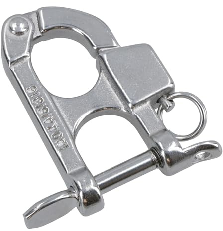 Water Ski Hook Quick Release 60mm Marine Grade Stainless Safety Shackle 316