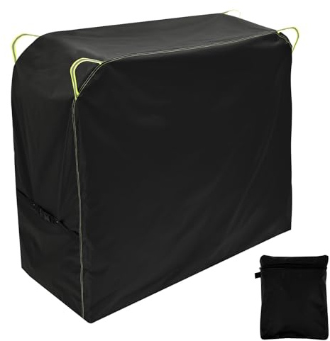 Grillabdeckung Wetterfest 145x61x117cm 420D Oxford Stoff, Grill Abdeckhaube mit Kordelzug Fluoreszenz Griff Reißfest, Schutzhülle Gasgrill zum Verhindern Grill Verrostet Schimmelig