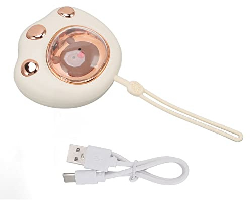 OUKENS Catpaw de Gato Calentador de Mano Recargable, 5W 5V 1A USB Cargando 2 Niveles Banco de energía de Calentador de Calor rápido de Calor rápido Ajustable, para Mujeres Amantes de