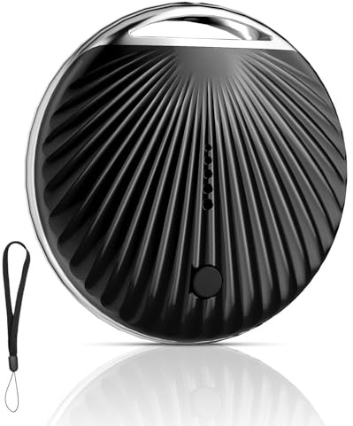 Air Tracker Tag Compatibile con Apple Dov'è (Solo iOS), Smart Finder Bluetooth Nero, Localizzatore per Chiavi e Oggetti Smarriti, Trova Borsa, Zaino e Bagagli, Batteria Sostituibile, Impermeabile IP68