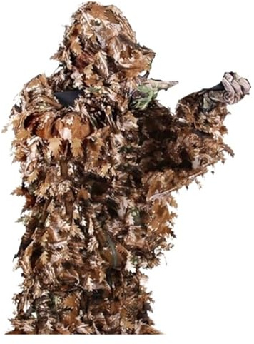 Herbst-Tarnanzug mit 3D-Ahornblatt für die Jagd, perfekt für Abenteuer im Freien (XL (180 cm-190 cm)