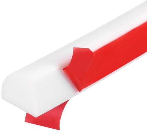 QUARKZMAN 3 Metros Molduras Flexible de Pared, Molduras de Cuarto Redondo, Autoadhesiva de Doble Cara de Silicona Barrera Agua en Ducha para Esquinas Piso, Bañera, Blanco