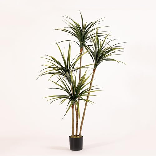 Yucca artificiale Dracaena, albero di seta sintetica realistica al tatto, per interni ed esterni, decorazione per casa, ufficio, giardino, ideale come regalo di inaugurazione della casa