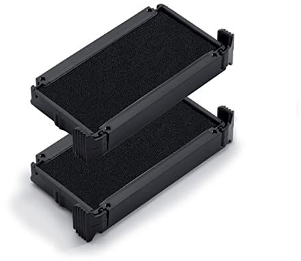 Trodat Ersatzkissen 6/4911C für Wäschestempel Printy 4911 und Deine Dinge Stempel, Farbe Schwarz, 2er-Pack, 47 x 22 x 9 mm
