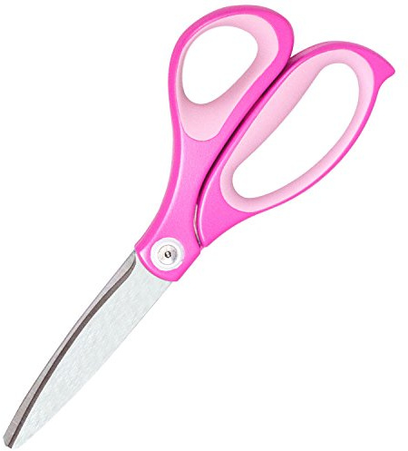 PLUS Fit Cut Curve Scissors 8 Pink