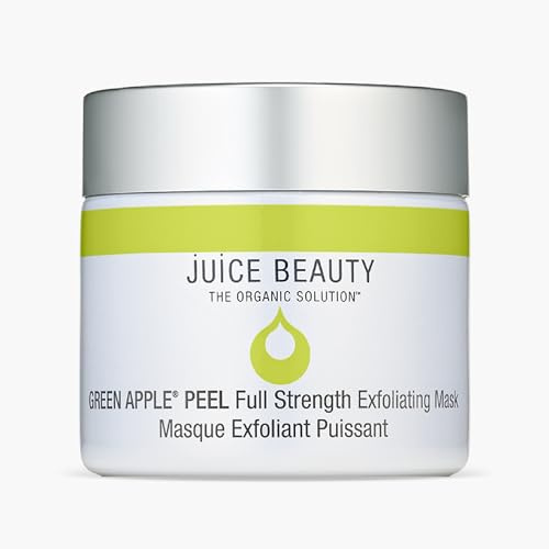 Juice Beauty Green Apple Peel Full Strength Exfoliating Mask - 60 mL - Spa-Grade Facial Peel to Exfoliate + Even Skin Tone - Vegan, Cruelty Free