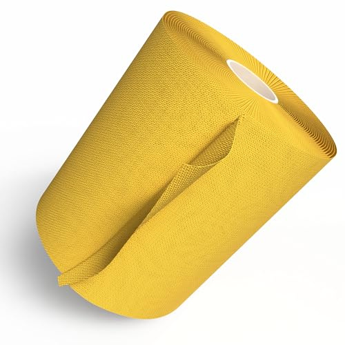 Horn Medical Horn-Haft fein color - Kohäsive Fixierbinde, weich, rutschfest, hautverträglich, selbsthaftend, Gelb (10 cm x 20 m)
