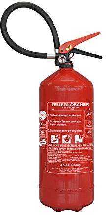 Estintore da 6 kg ABC a polvere-a pressione con manometro