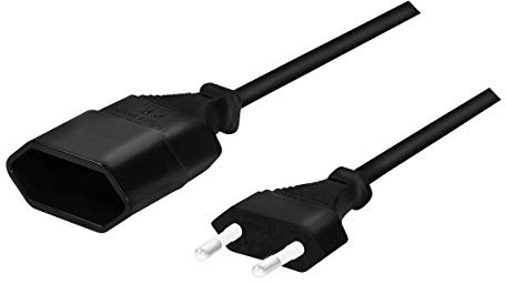 LogiLink Nätkabel Euro CEE Hane till Hona Svart