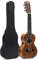 Musoo Konzert Mini akustische 6-saitige Ukulele Guitarlele, Akazienholz