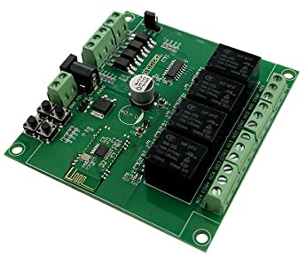 DSD TECH Modulo di trasmissione Bluetooth a 4 canali per interruttore di controllo remoto Compatibile con iPhone e Android 4.3 (12V)