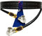 1STec 7m Male Right Angled Virgin Media Extension Cable Lead Gold Plated F-connectors for Digital TV V6 TiVo Set Top Box or Vivid Fibre Super Hub Broadband Modems (7 Metre Black)