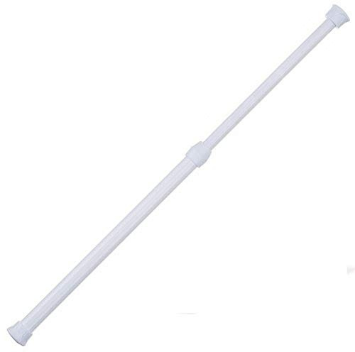 1 Piece 36 to 63 Inch Tension Rod, 1 Inch Diameter Spring Tension Shower Rod for Bathroom Bathtub Closet Shower Curtain Rods, Adjustable Room Divider