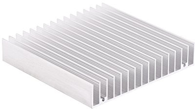 ViaGasaFamido Aluminium Kühlkörper, Kühlrippe 100 * 100 * 18 mm, Gute Wärmeleitfähigkeit, Tragbar, Leiterplattenmontage