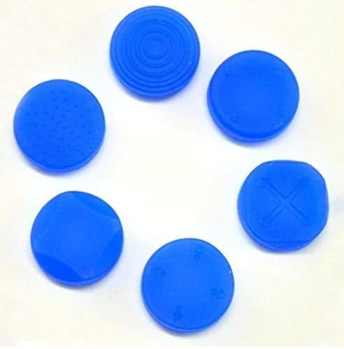 1 Set Analog Silicone Thumb Stick Grip Joystick Caps Cover Thumbsticks for PSV 1000 2000 PS Vita Blue Color