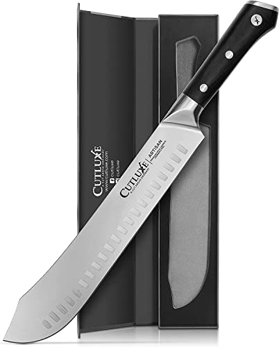 Cutluxe Metzgermesser 25cm – Fleischmesser Schlachtermesser Tranchiermesser Hackmesser Küchenmesser – Ergonomisches Design & Extrem Scharf – Artisan Series