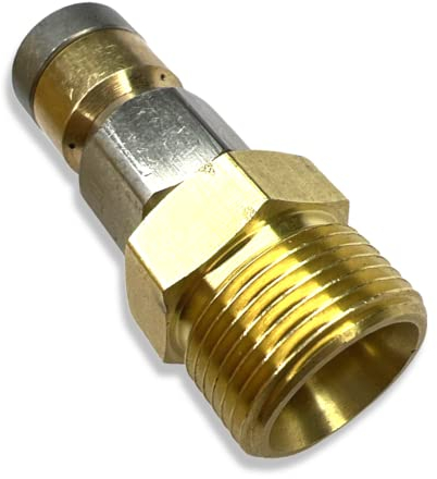 M&M Smartek Rohrreinigungsdüse rotierend mit M22x1,5 AG - Kompatibel mit Kärcher & Kränzle Hochdruckreiniger - Edelstahl & Messing für Abflussrohre, Kanalrohre, Drainagerohre