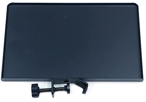 ZONADAH Clamp-On Rack Tray Halter, Mikrofonständer Regal, 13x20cm Oberfläche mit maximal 1kg Tragkraft für Notenblätter, Zubehör Streaming, Online Meetings