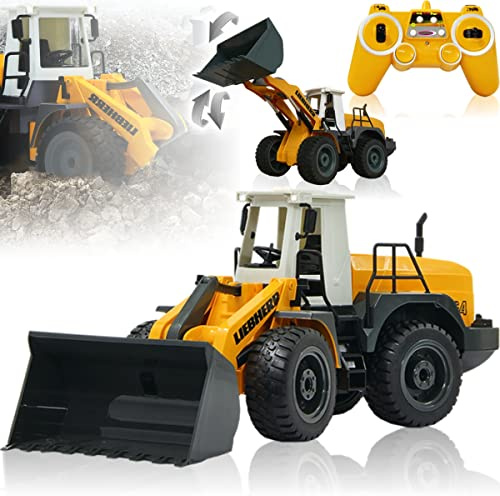 JAMARA Liebherr Radlader 564 Baustellenfahrzeug 1:20 ferngesteuert 2,4 GHz offiziell lizenziert (Liebherr Radlader 564), 405