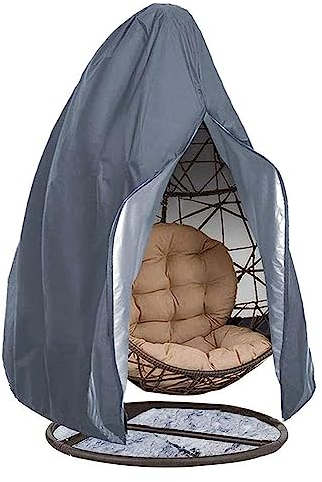 Abdeckung Hängesessel Wasserdicht Winterfest Mit Reißverschluss Und Kordelzug Schutzhülle Hängesessel Ohne Gestell Anti-UV Reißfestes 210D Oxford-Gewebe(200x231CM) Hängesessel Schutzhülle ( Color : Gr