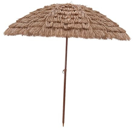 JISADER Strandschirm, Hofschirm, Terrassenschirm, Gartenschirm, für Terrasse, Garten, 2 Meter