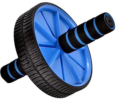 TOKIDNY Abdominal Wheel Doppelrad Bauchtrainer Blau Geräuschloser Ab Roller Für Effektives Core-training Fettverbrennung Und Rückenmuskulatur Geeignet Für Anfänger Und Fortgeschrittene Fit