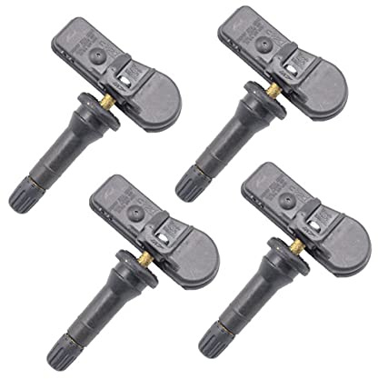 PEXORT Sistema de Control de presión de neumáticos, Sensor TPMS, 4 Unidades, for Peugeot, for Citroen, OEM 9808859080 433M-hz Reemplazo del Sensor de presión