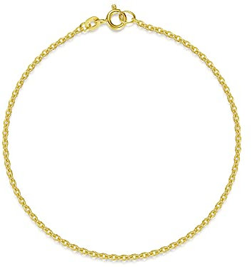 Silberketten Store DEIN SCHMUCK ONLINE SHOP Edles Erbskette Armband Breite 1,9mm |echt 333 Gold | hochglanzpoliertes Armband mit Federringverschluß