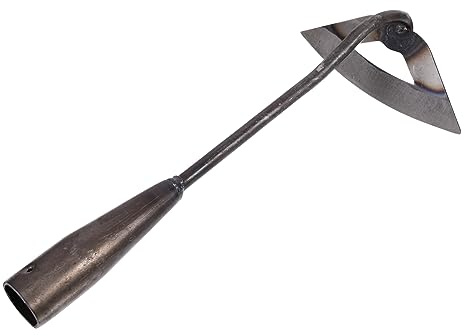 VICASKY Houe à Main en Acier 36,5 Cm pour Jardinage, Outil Léger, Ergonomique Et Résistant, Désherbage Et Culture
