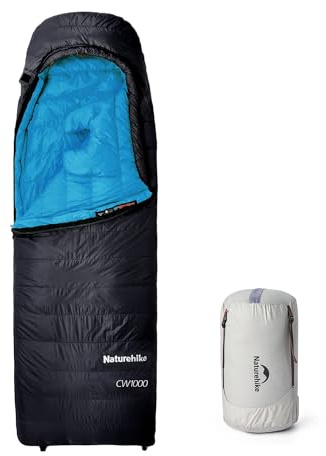 Naturehike CW1000 Daunenschlafsack Ultraleichte Tragbare Kompackte Winter Schlafsack 4 Jahreszeiten für Erwachsene und Kinder Outdoor Camping Wandern Reisen mit Kompressionssack