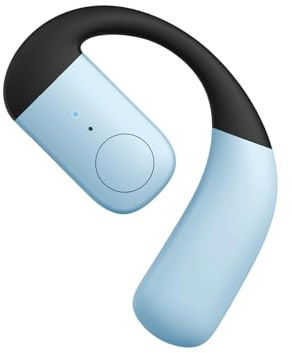 HandsFree Single Ear Bluetooth Headset Wireless Phone Earpiece with Mic ENC Open Ear Sports Earphones Noise Cancelling Waterproof Driving Hands Free Headphones for Truck Taxi Drivers Office Work